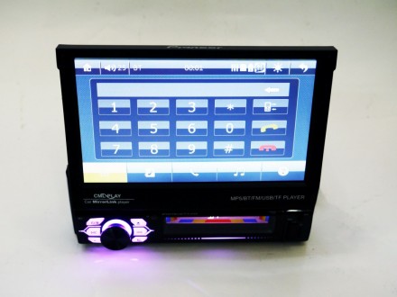 1din Магнитола Pioneer 7120 RGB 7"сенсорный Экран + USB + Bluetooth - пульт. . фото 9