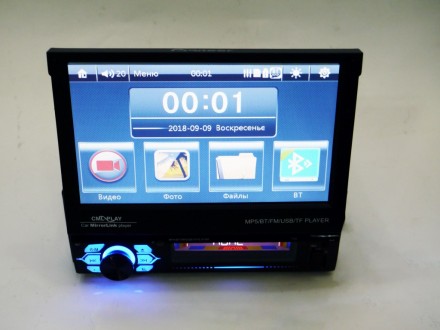 1din Магнитола Pioneer 7120 RGB 7"сенсорный Экран + USB + Bluetooth - пульт. . фото 8