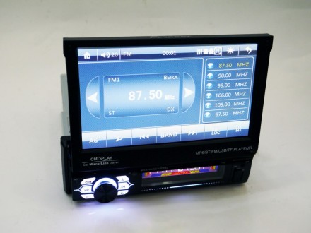 1din Магнитола Pioneer 7120 RGB 7"сенсорный Экран + USB + Bluetooth - пульт. . фото 2