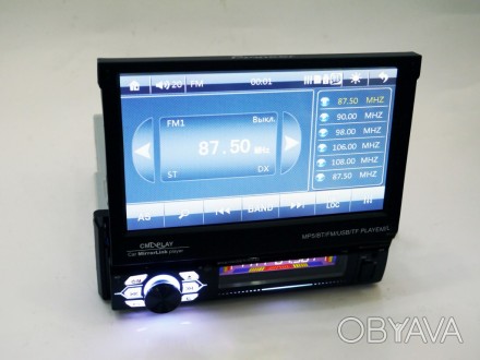 1din Магнитола Pioneer 7120 RGB 7"сенсорный Экран + USB + Bluetooth - пульт. . фото 1