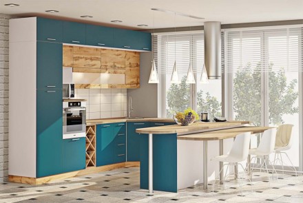 Предлагаем новые стильные кухни Эко с фасадами дсп ламинированными в недорогом ц. . фото 11