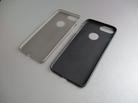 Чехол для iPhone 7 Plus / 8 Plus. Силиконовый бампер.  Цвет - черный, прозрачный. . фото 3