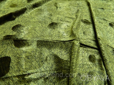  Трикотажная ткань "Диско" золотистого оттенка - мягкая, плотная, эластичная и п. . фото 1