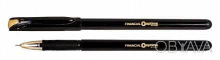 Ручка гелева OPTIMA FINANTIAL 0,5 мм чорна корпус чорний O15637-01
 
Характерист. . фото 1