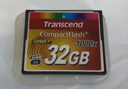 продается новая Карта памяти Transcend Compact Flash 32gb 1000x. . фото 2