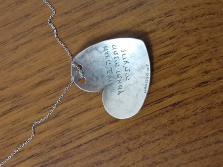 Срібний ланцюжок 925 проби Italy SB з срібним кулоном у вигляді сердечка.Повна д. . фото 3