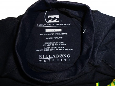 Гидромайка футболка Billabong.  Made in Thailand. Состояние новой.
Размер:  12.. . фото 6