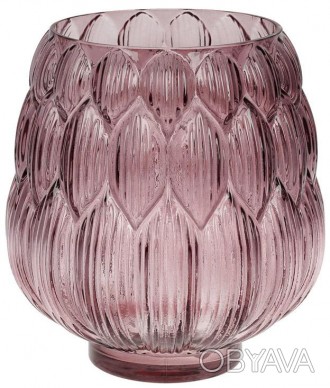 Стеклянная ваза Ancient Glass Артишок для цветов, настольная. Размер: 13х18х20см. . фото 1
