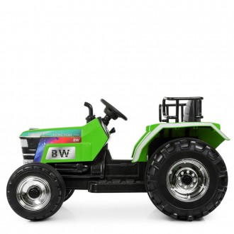 Детский электромобиль M 4187 трактор, кожаное сиденье - создан в стиле настоящег. . фото 3