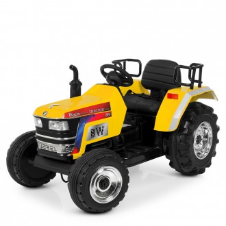 Детский электромобиль M 4187 трактор, кожаное сиденье - создан в стиле настоящег. . фото 2