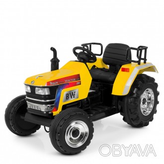 Детский электромобиль M 4187 трактор, кожаное сиденье - создан в стиле настоящег. . фото 1