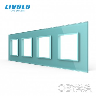 Рамка из закаленного стекла предназначена для модулей розеток Livolo. Одно отдел. . фото 1