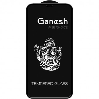 Защитное стекло Ganesh 3D для Apple iPhone 11 Pro / X / XS (5.8") (Черный). . фото 3