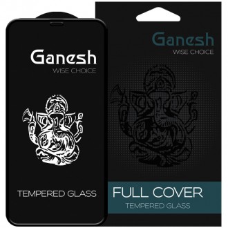 Защитное стекло Ganesh 3D для Apple iPhone 11 Pro / X / XS (5.8") (Черный). . фото 2