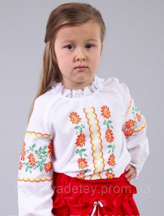 Детская нарядная вышиванка 4 для девочки Последнее время среди модной одежды как. . фото 2