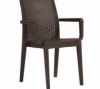 Стілець пластиковий ротанг СИЕСТА. Киев. фото 1