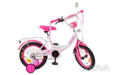 
Велосипед PROF1 14д. XD1413 Princess,малиновий, дод.колеса Детальніше тут: http. . фото 1