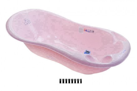Ванночка 102 см KR-005-104 LUX Зайчики зі зливом та термометром Світло-рожевий E. Івано-Франківськ. фото 1 Ванночка 102 см KR-005-104 LUX Зайчики зі зливом та термометром Світло-рожевий E. Івано-Франківськ. фото 1