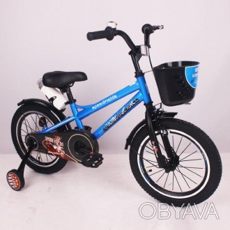 Детский двухколесный велосипед SPEED FIELDS-16 черный 16 дюймов 
 
Велосипед име. . фото 1