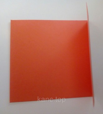 Дизайнерский двусторонний картон, плотность 170 грамм. Цвет оранжево-коралловый.. . фото 2