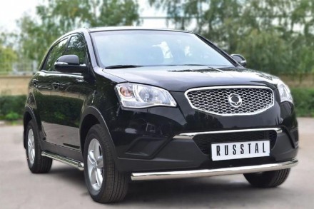 Труба одинарная на SsangYong Korando нержавейка (70 диаметр). Київ. фото 1 Труба одинарная на SsangYong Korando нержавейка (70 диаметр). Київ. фото 1