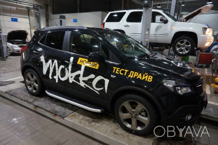 Защита порогов, подножки - Пороги на Opel Mokka Элегант. . фото 1