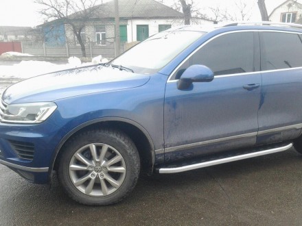 Пороги на Volkswagen Touareg 2010+ Элегант (боковина матовая). Київ. фото 1 Пороги на Volkswagen Touareg 2010+ Элегант (боковина матовая). Київ. фото 1