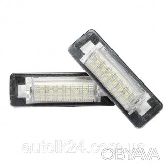 Штатная LED Диодная подсветка заднего номера
Цвет белый 6000K
18 LED/SMD на кажд. . фото 1