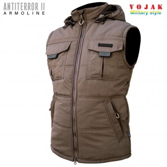 Жилетка утеплённая с капюшоном (ANTITERROR II) Мембрана Coyote. Київ. фото 1