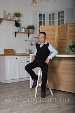 Жилет для мальчика школьный с V-образным вырезом SmileTime. Кривий Ріг. фото 1 Жилет для мальчика школьный с V-образным вырезом SmileTime. Кривий Ріг. фото 1