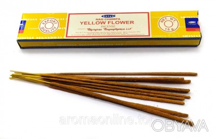 Ароматические пыльцовые благовония "Yellow Flower". 
Производство Satya Индия. 
. . фото 1
