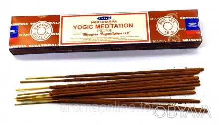 Ароматические пыльцовые благовония "Yogic Meditation". 
Производство Satya Индия. . фото 1