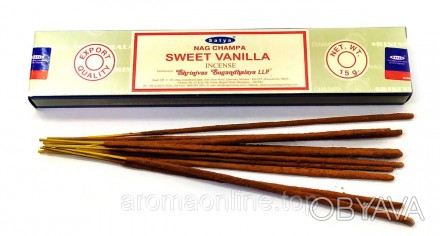 Ароматические пыльцовые благовония "Sweet Vanilla". 
Производство Satya Индия. 
. . фото 1