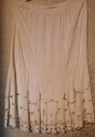 Продается женский костюм из 100% хлопка с красивым ажурным рисунком.Длина юбки (. . фото 4