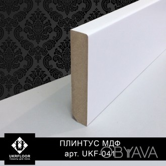 Плинтус МДФ белый 16х90мм Киев