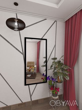 Вертикальное настенное или напольное зеркало размеры высота 120 см, ширина 60 см. . фото 1