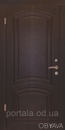 
Уличные двери серии "Элегант RAL" - МДФ-накладка, окрашенная полиуретановой кра. . фото 1