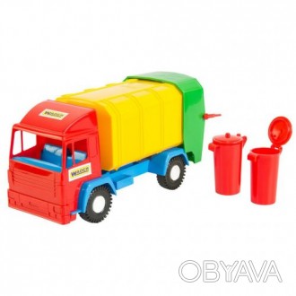 Мусоровоз "Mini truck". Игрушка мусоровоз имеет подвижные элементы, которые дела. . фото 1