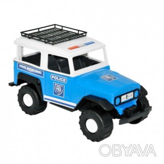 Пластиковая машинка "Полицейский джип" будет хорошим подарком ребёнку. Машинка с. . фото 1
