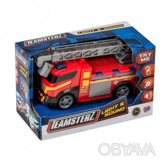 Пожарная машинка "Teamsterl" будет интересным подарком ребёнку. У машинки есть с. . фото 1