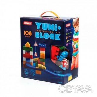 Детский конструктор "YUNI-BLOCK" поможет ребенку отлично позабавиться и провести. . фото 1