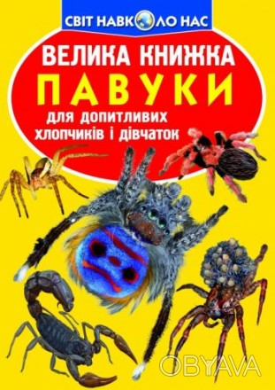 Книга "Большая книга. Пауки". В книге популярно рассказано о пауках, их внешнем . . фото 1