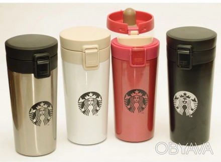 Стильная термокружка на каждый день "Starbucks"!
Сохраняет тепло/холод напитков.. . фото 1