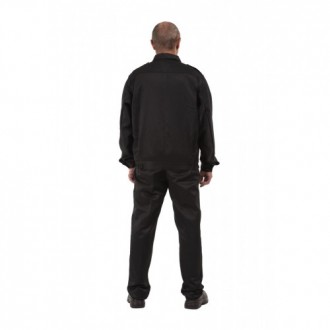 Костюм для охранника черного цвета состоит из куртки и брюк.
Куртка прямого сил. . фото 3