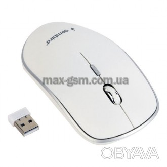 4-х кнопочная беспроводная оптическая мышь с миниатюрным USB-трансивером сигнала. . фото 1