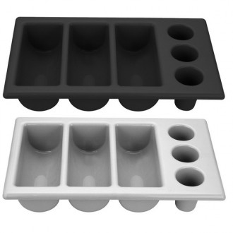 Контейнер для столовых приборов - GN 1/1 на 6 секций
серый цвет
размеры 530x325x. . фото 3