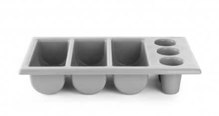 Контейнер для столовых приборов - GN 1/1 на 6 секций
серый цвет
размеры 530x325x. . фото 2