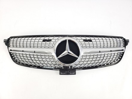 Реєтка радіатора на Mercedes GLE-Class W166 2015-2018 рік Diamond ( Серая з кульгавими вставками). Чернівці. фото 1 Реєтка радіатора на Mercedes GLE-Class W166 2015-2018 рік Diamond ( Серая з кульгавими вставками). Чернівці. фото 1