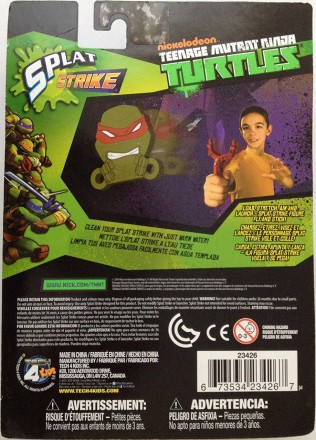 Набор фигурок с рогаткой и мишенью Nickelodeon - Splat Strike , TMNT, Tech4Kids
. . фото 3