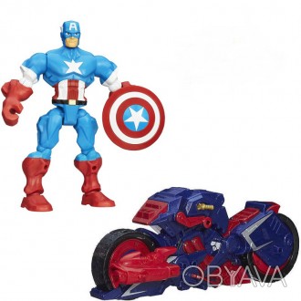 Разборная фигурка супергероя Капитан Америка - Captain America, Marvel, Mashers,. . фото 1